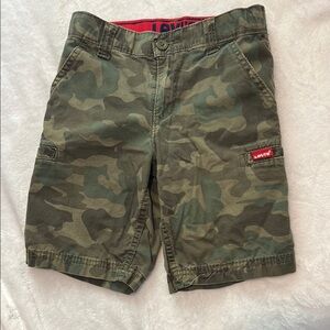 Levi's Green Camo Cargo Shorts